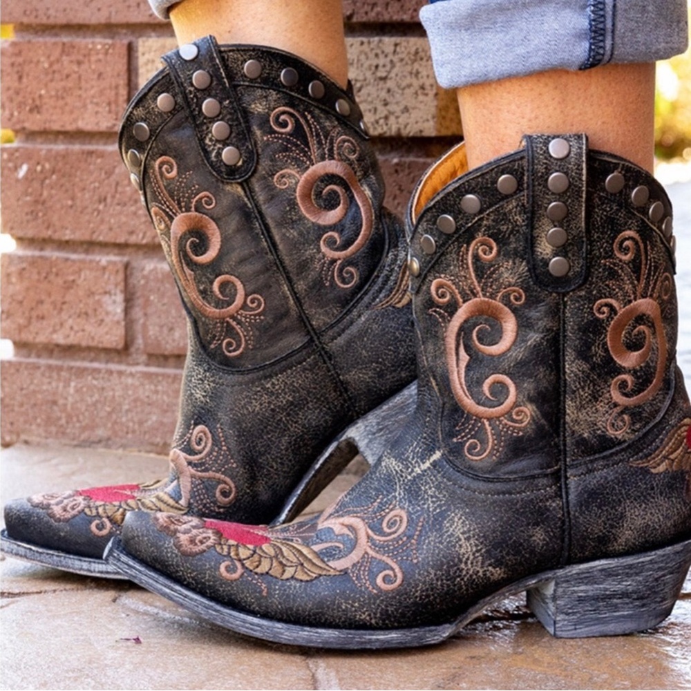 OLD GRINGO LITTLE G BLACK BOOTS (8)